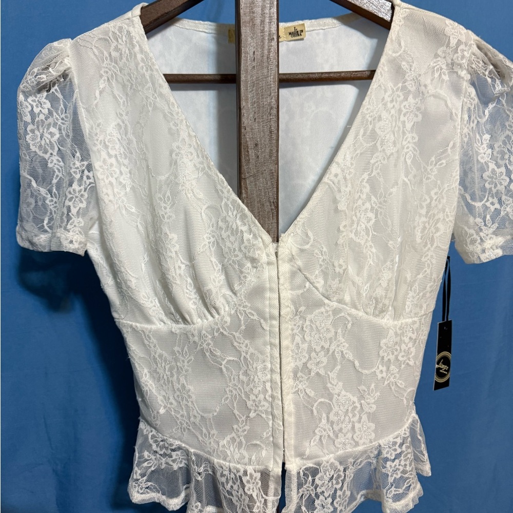 Liberty Love Cream Lace Blouse